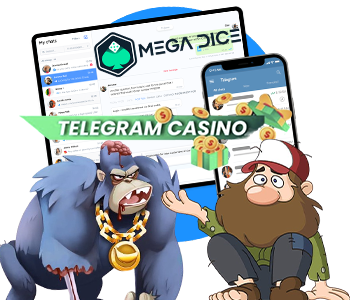 MegaDice Casino, o primeiro e único Telegram Casino do mundo