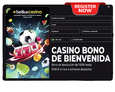 bono de bienvenida del casino betlive